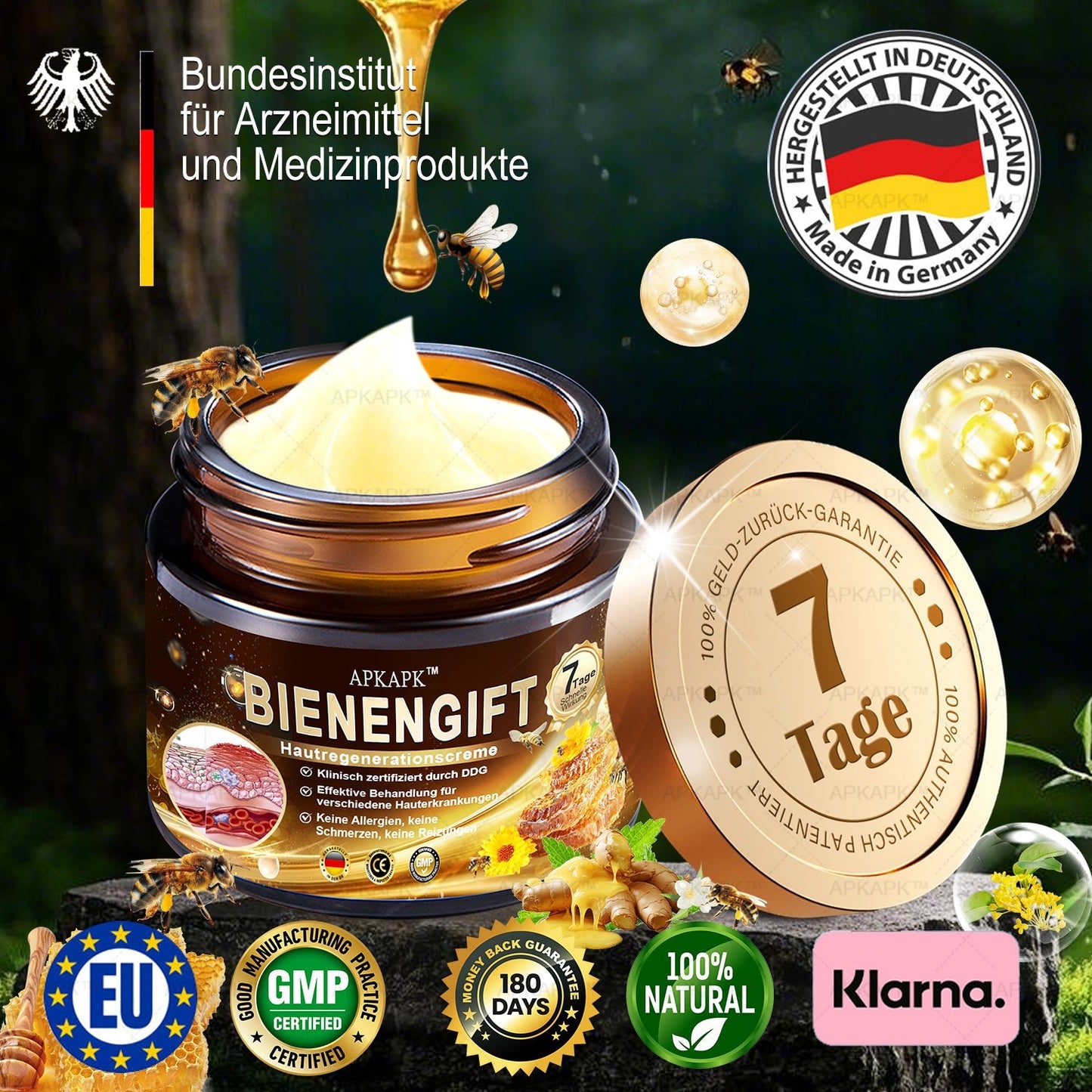 Nur 5 Flaschen! Sichern Sie sich jetzt 50% Rabatt! Verleihen Sie Ihrer Haut in 1 bis 4 Wochen jugendliche Frische. Dieses Angebot kommt erst nächstes Jahr zurück. Schnell zugreifen! 180 Tage Geld-zurück-Garantie!